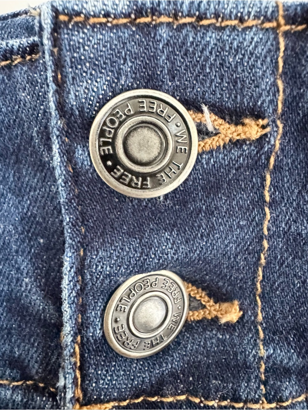 Free People Dark Blue High-Waist Flare Jeans - Picture 8 of 15